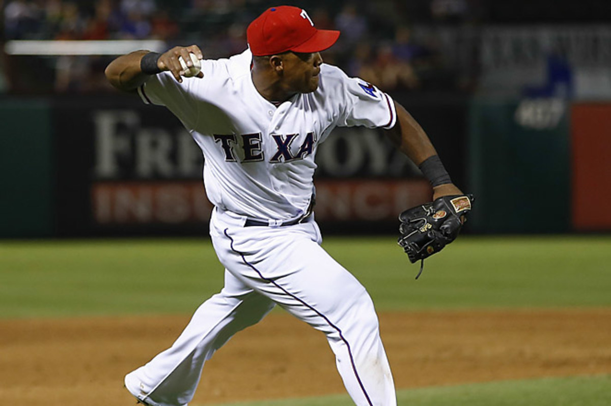 The Rangers had the first four-error inning in the major leagues since the Pirates did it in 2010.