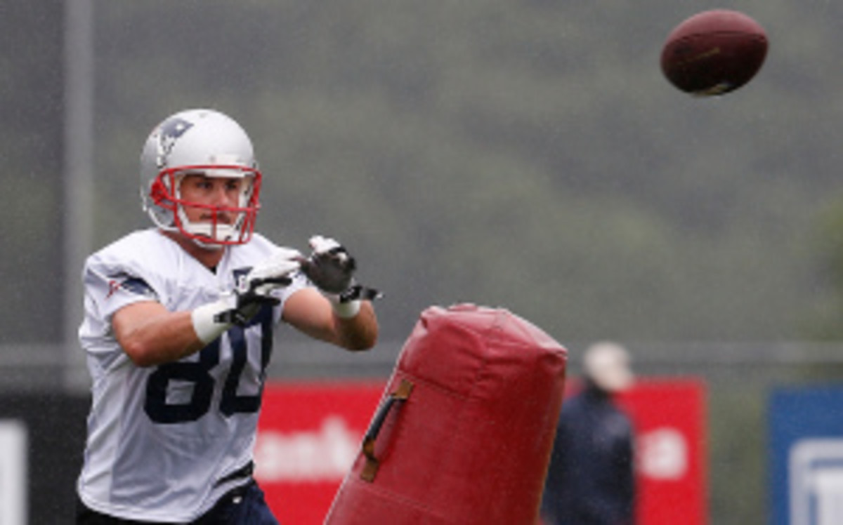 Wide receiver Danny Amendola and cornerback Aqib Talib returned to practice for the Patriots on Wednesday. (Jim Rogash/Getty Images)