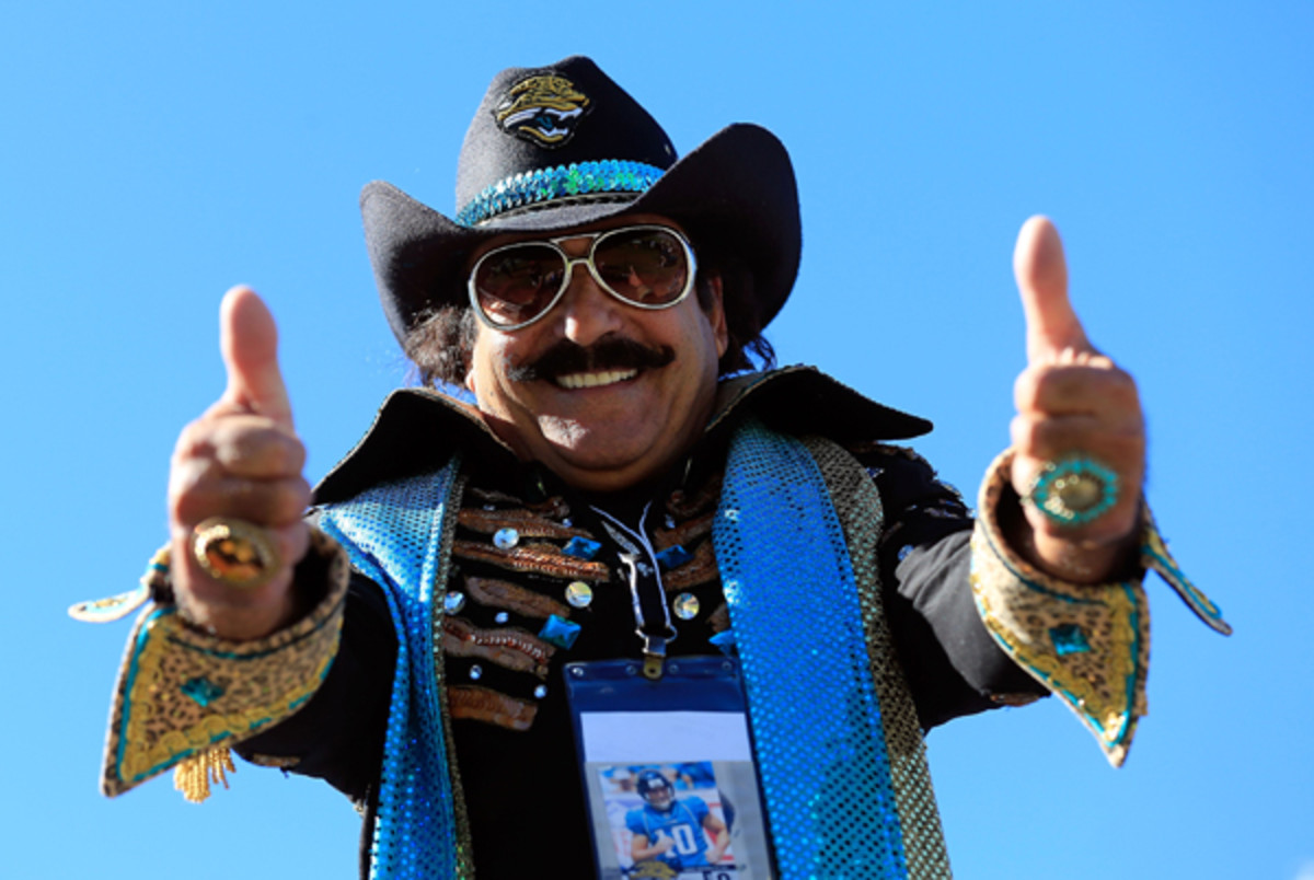 This man may have received free beer. We're not sure that's a great idea. (Sam Greenwood/Getty Images)