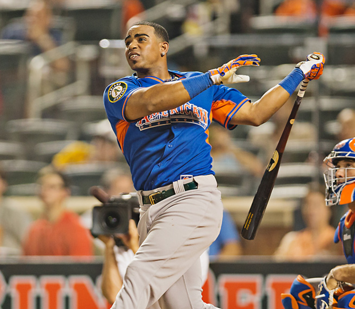 Yoenis Cespedes was the star Monday's Home Run Derby, belting towering homers in his victory.