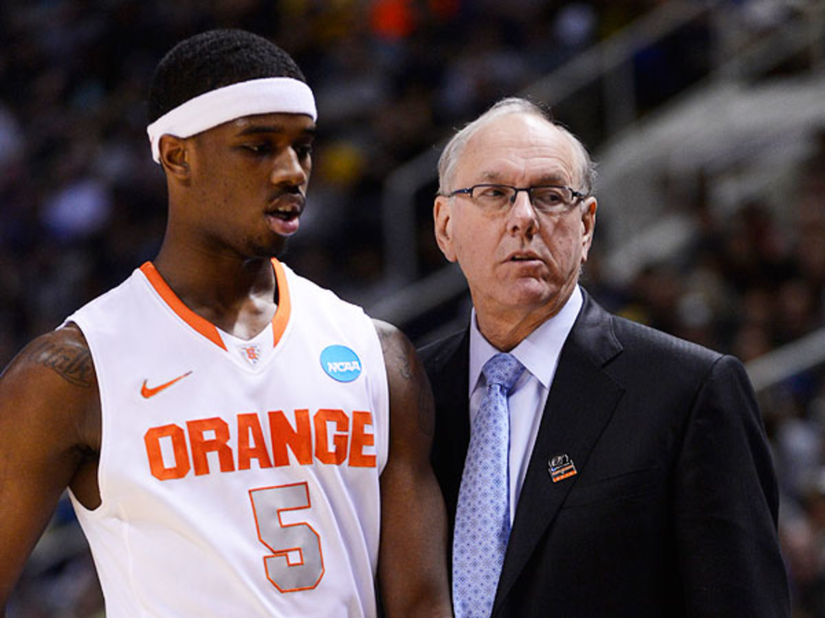 Syracuse coach Jim Boeheim, interestingly, has never lost a national semifinal matchup. (Thearon W. Henderson/Getty Images)