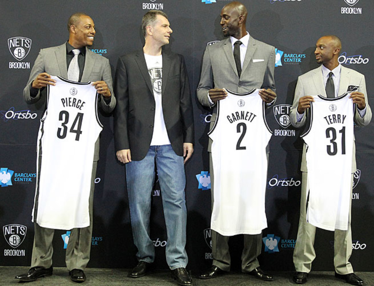 Nets owner Mikhail Prokhorov is seeking a title with Paul Pierce, Kevin Garnett and Jason Terry.