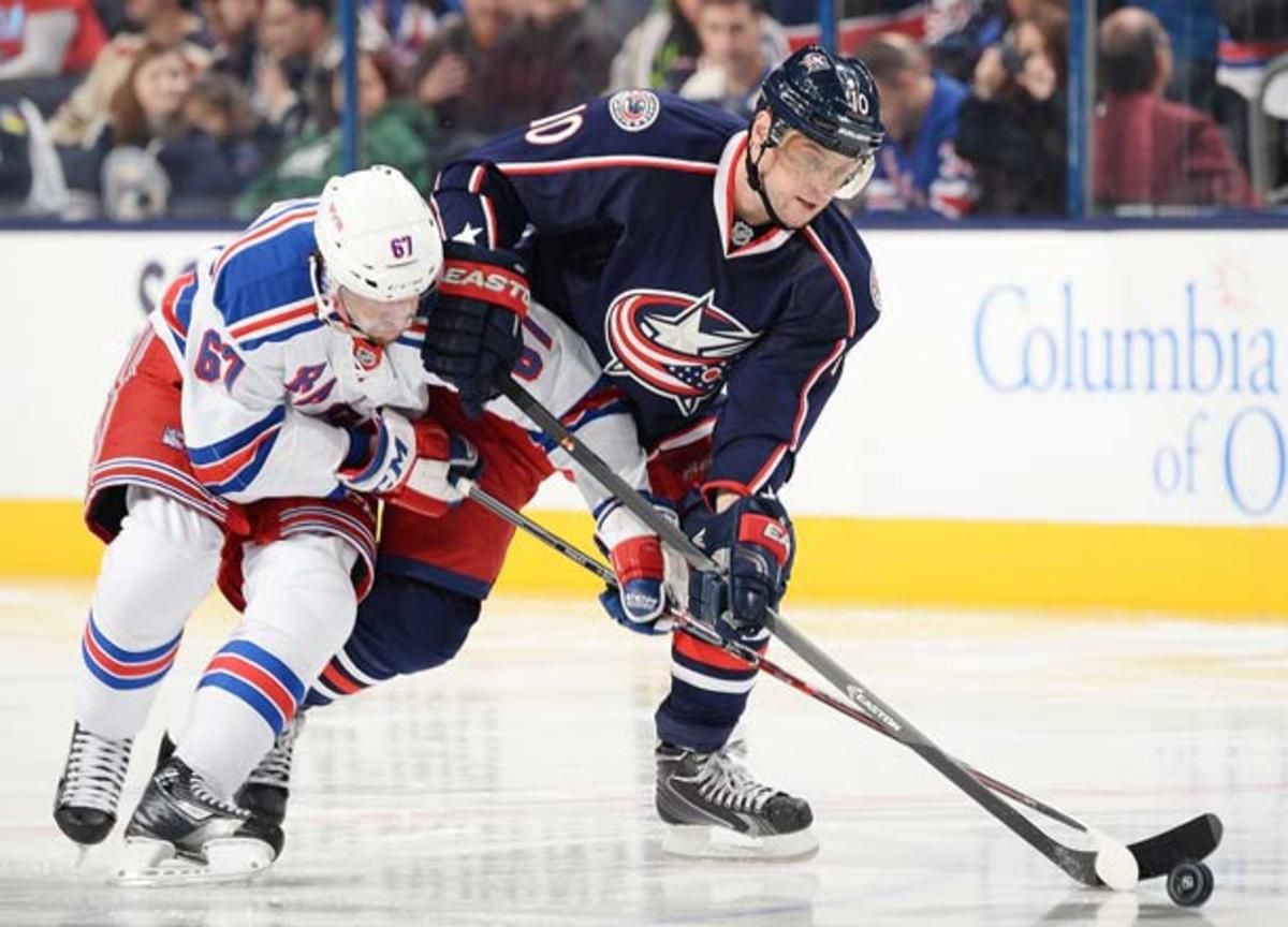 Marian Gaborik of the Columbus Blue Jackets is the subject of trade rumors.