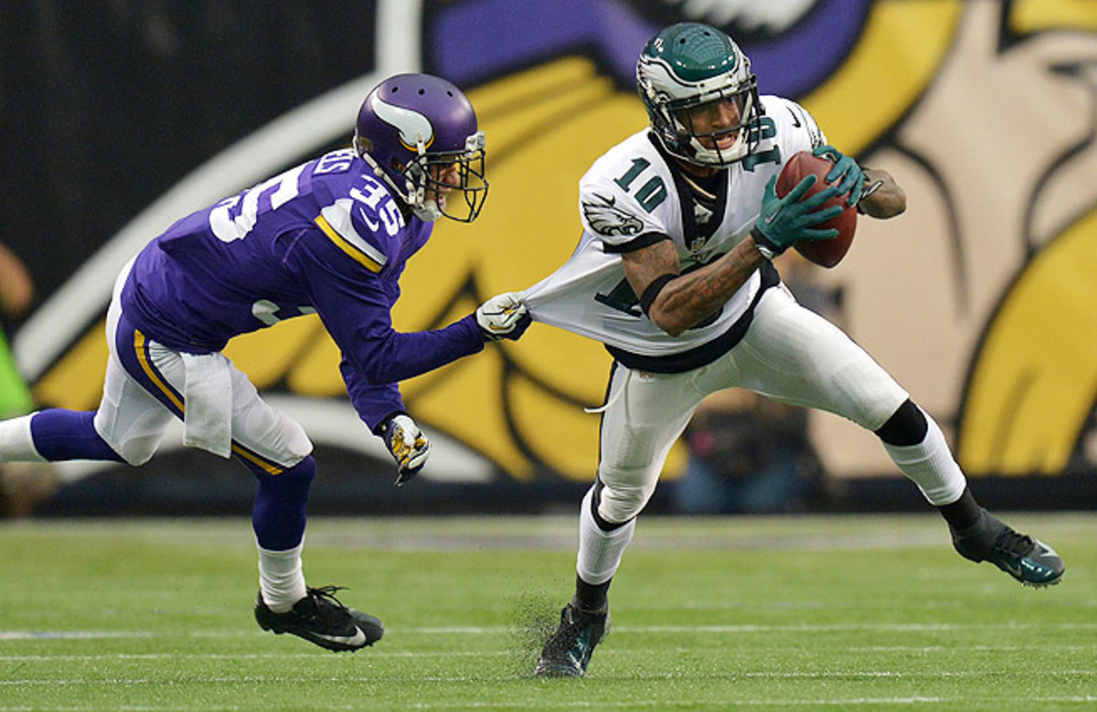 The Eagles saw their five-game win streak end with a 48-30 loss to the Vikings.
