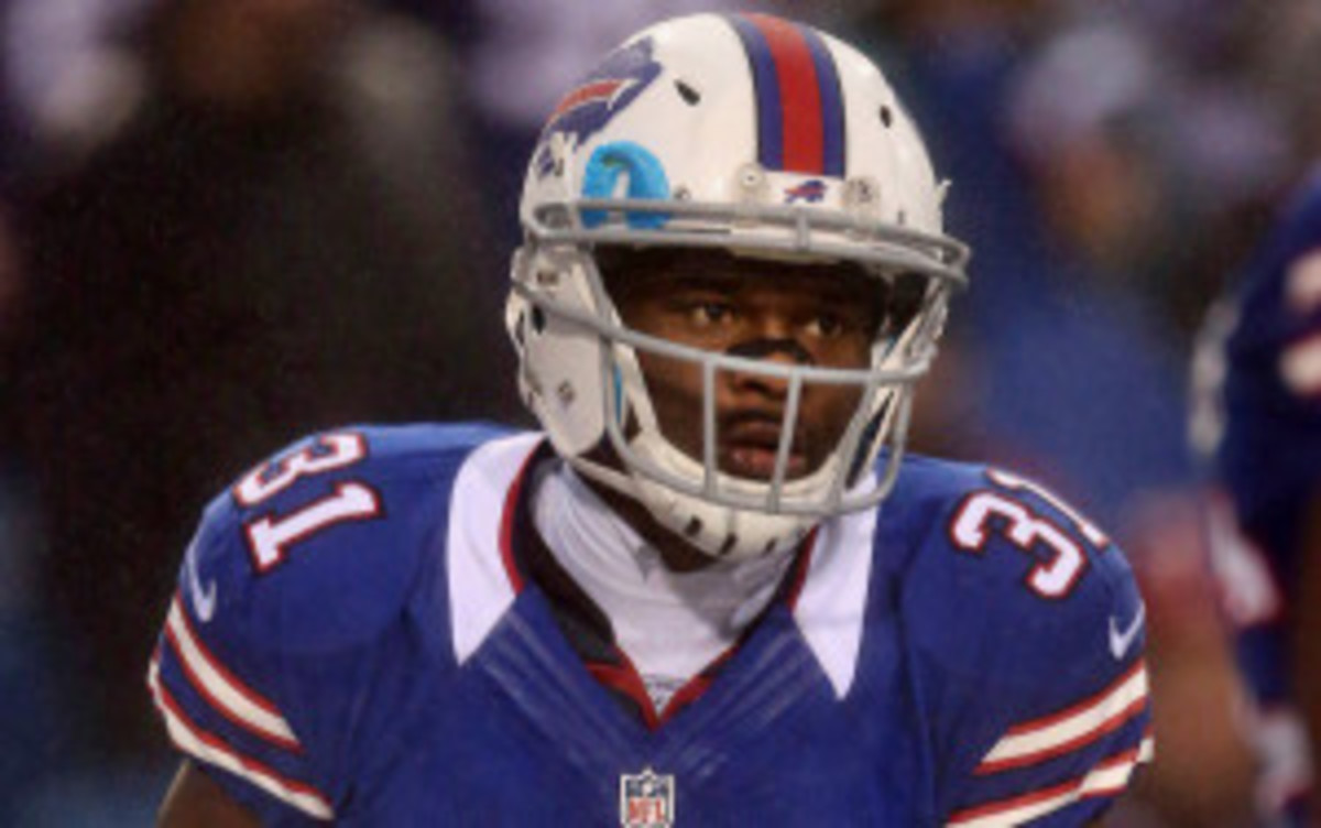 Jairus Byrd is reportedly working with his agent to demand a trade from the Bills. (Tom Szczerbowski/Getty Images)