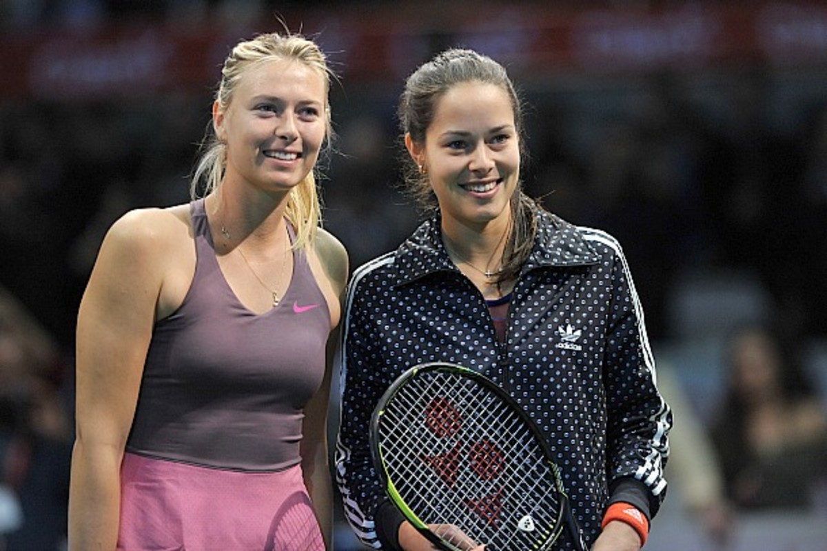 Maria Sharapova and Ana Ivanovic played an exhibition in Colombia.