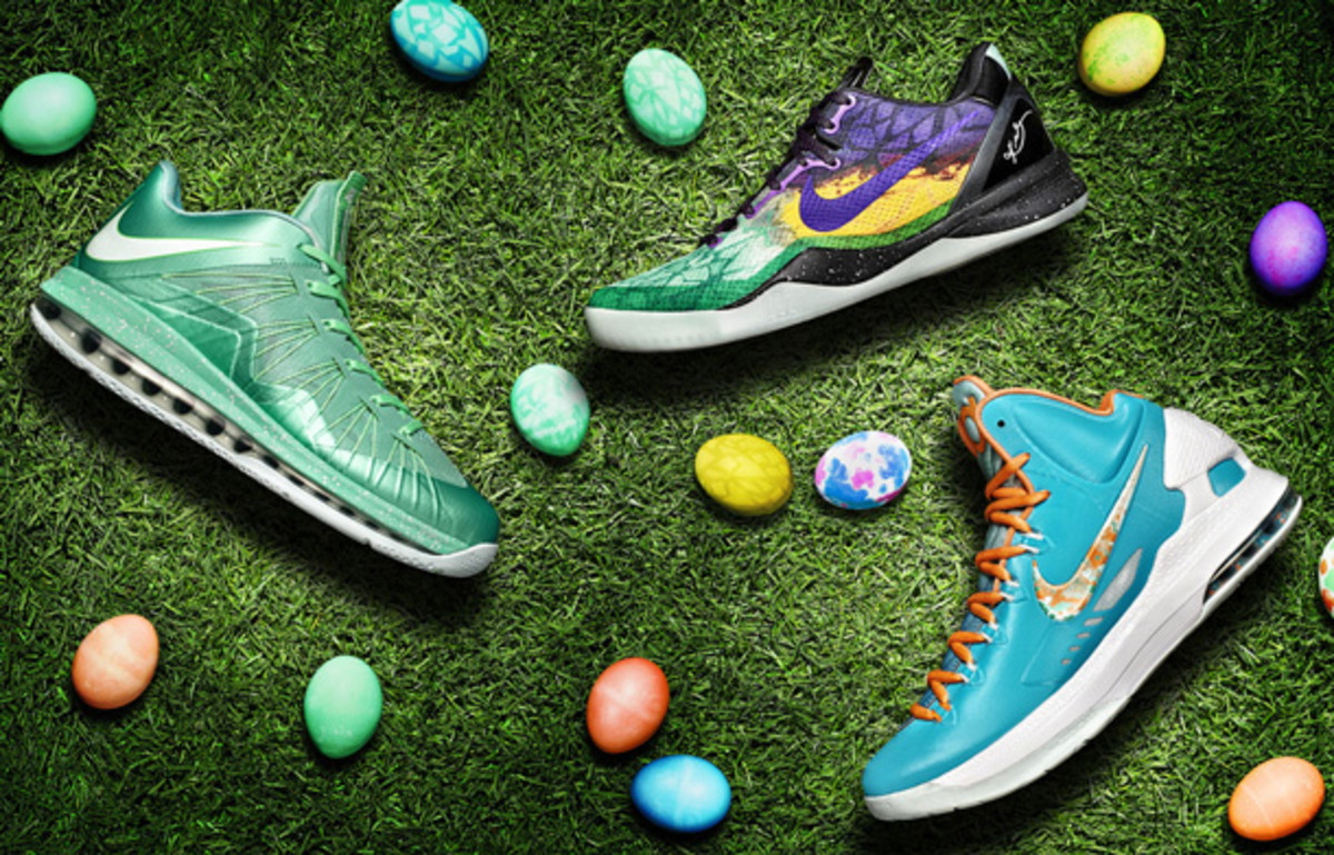 Nike is releasing Easter colorways of three signature shoes. (Nike)