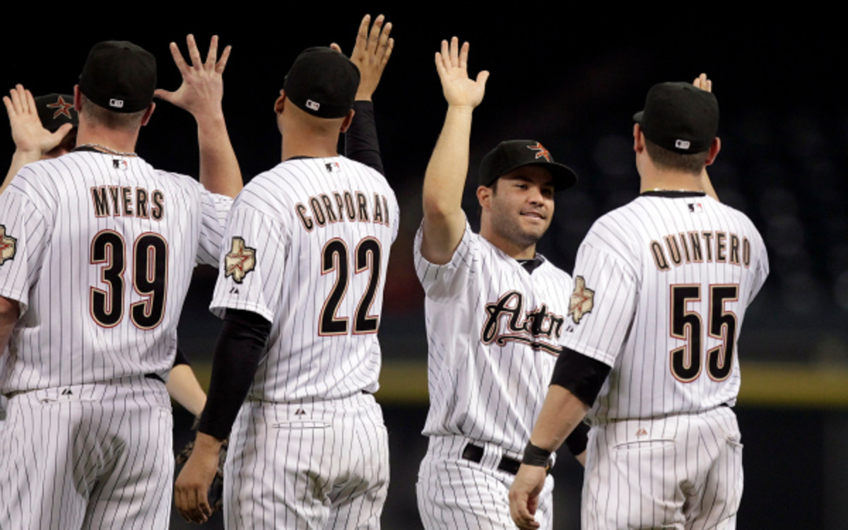 The Houston Astros may have a new president soon, as Reid Ryan, son of Nolan Ryan, is reportedly in line to replace George Postolos. (Bob Levey/Getty Images)