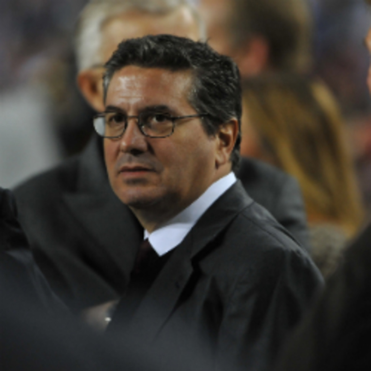 Redskins owner Dan Snyder said that the Redskins name would "never" change. (Larry French/Getty Images)