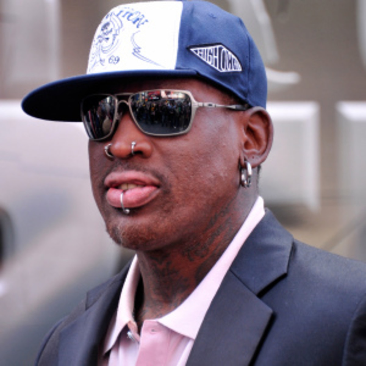 Dennis Rodman flew to Rome on Tuesday with the hopes of meeting the Pope. (Stephen Lovekin/Getty Images)