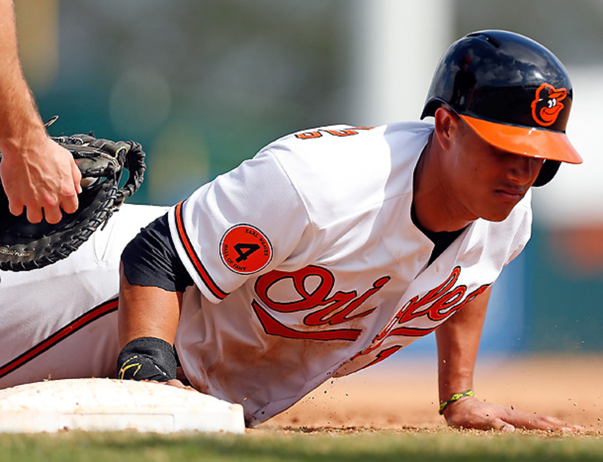 Even at age 20, expect Manny Machado to be on base often this season for the O's. [J. Meric/Getty Images]