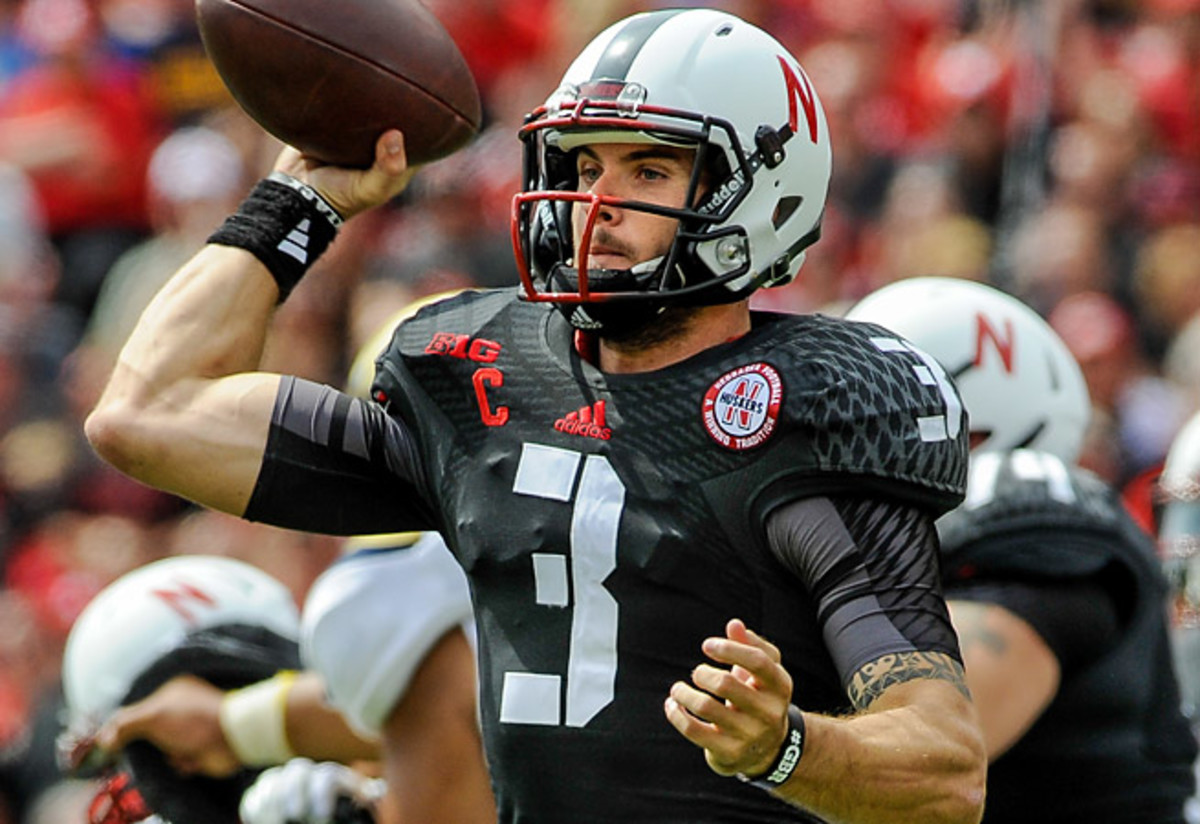 Nebraska quarterback Taylor Marinez has been in a walking boot this week because of turf toe.