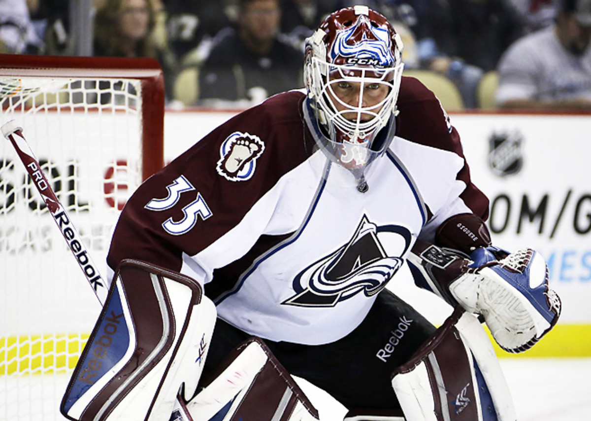Jean-SÃ©bastien GiguÃ¨re stopped 34 shots to record a shutout against the Penguins on Monday.