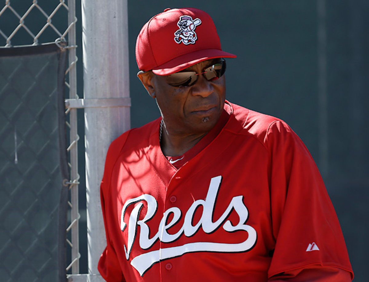 Dusty Baker was vocally displeased with Kirk Gibson after a dispute over whether to use the DH. [Paul Sancya/AP]