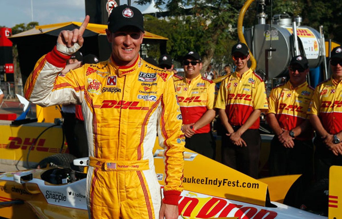 The defending IndyCar Series champion was timed in 1 minute, 20.430 seconds for a lap at the Anhembi street track.