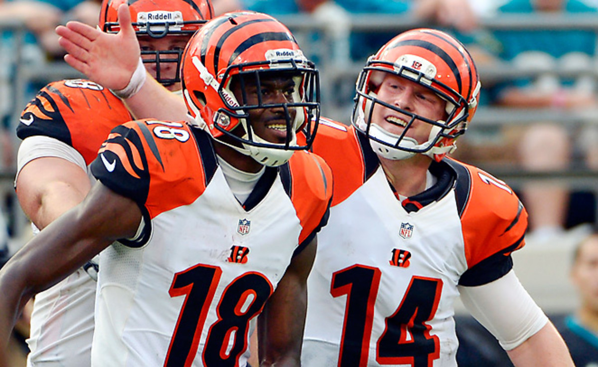 A.J. Green caught 36.7 percent of the Bengals' passing output from Andy Dalton in 2012.
