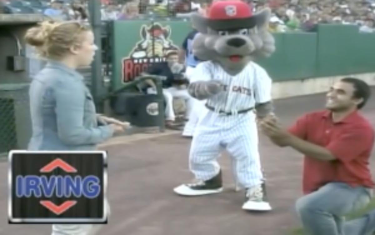 The Twins' minor league affiliate New Britain Rock Cats confirmed Wednesday its in-game marriage proposal Aug. 2 was  a hoax. (YouTube)