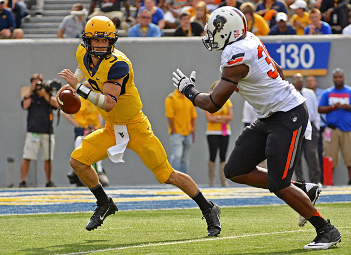Quarterback Clint Trickett and West Virginia beat Oklahoma State just one week after losing to Maryland.