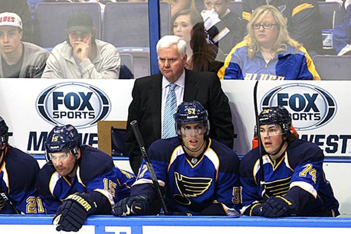 St. Louis Blues coach Ken Hitchcock is furious.