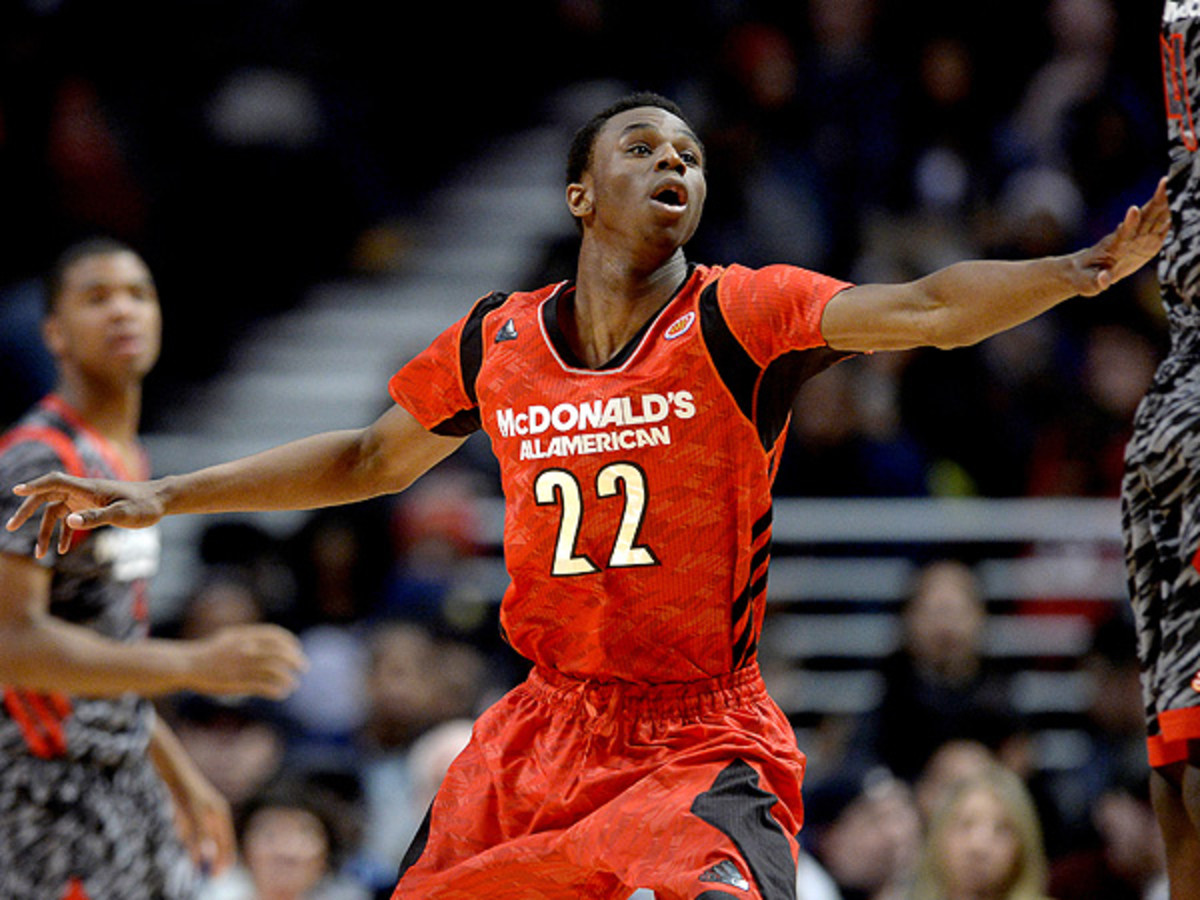 Andrew Wiggins selected Kansas over other contenders like North Carolina, Kentucky and Florida State. (Robin Alam/Icon SMI)