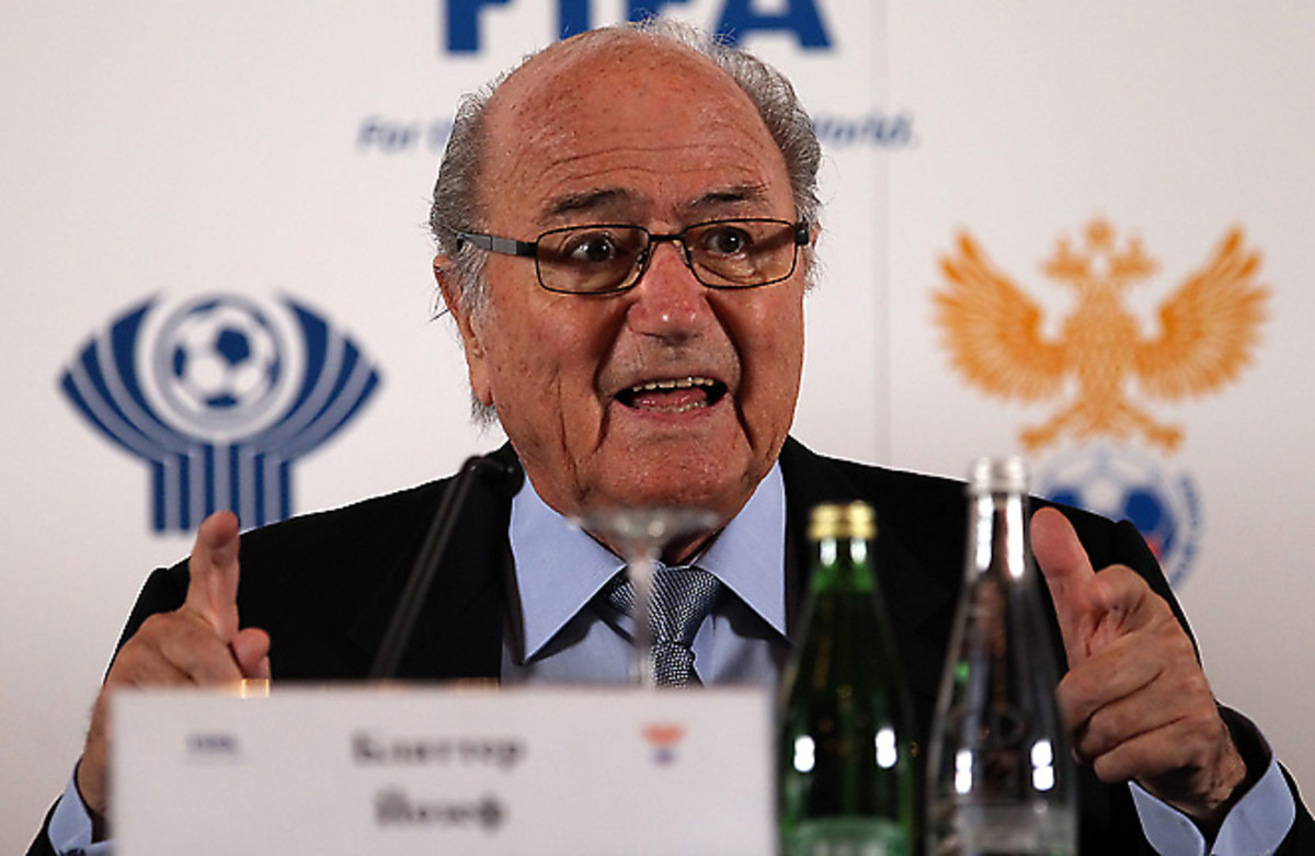 FIFA president Sepp Blatter said that racism is currently a bigger problem in soccer than match fixing.