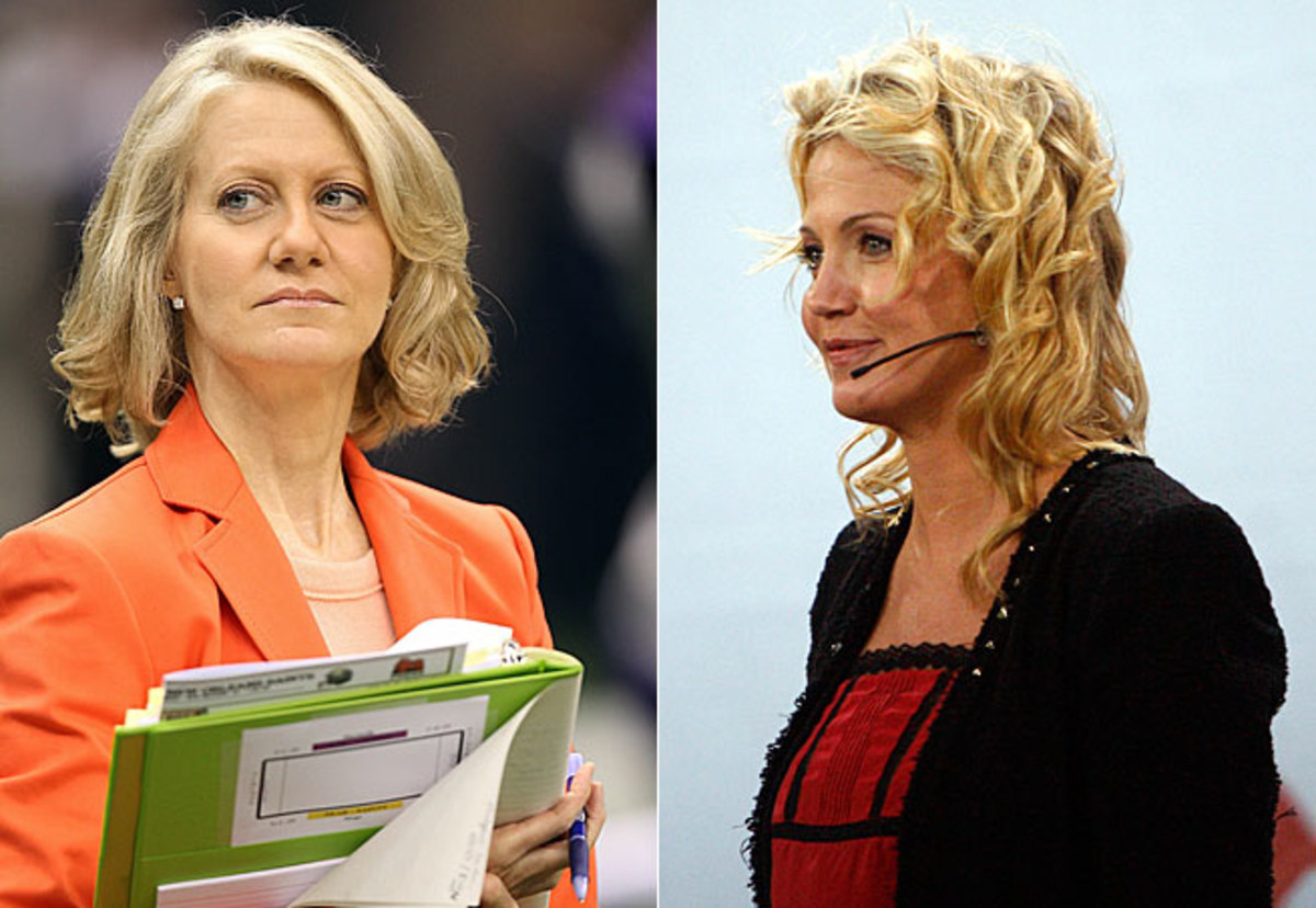 Andrea Kremer and Michelle Beadle feel women sports journalists are criticized in ways men are not.