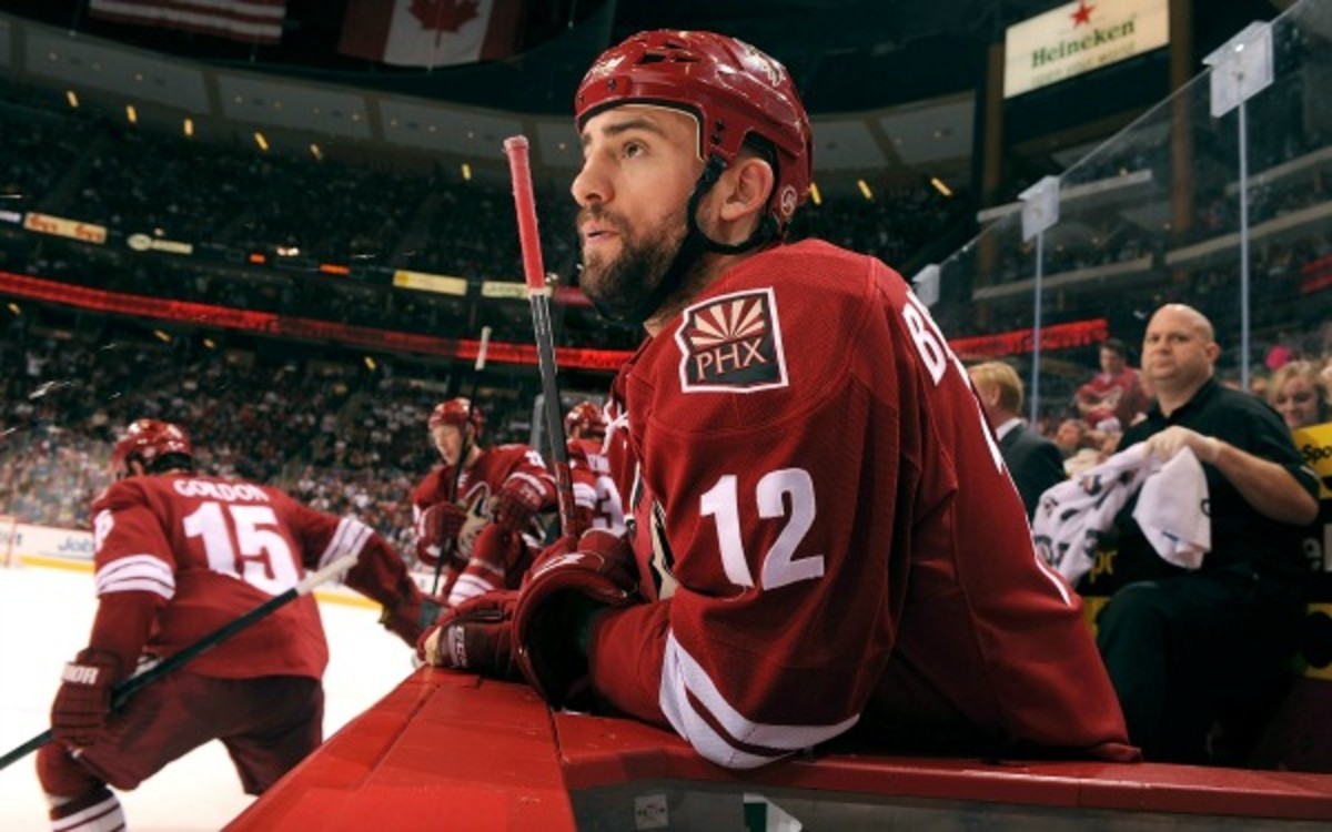 The NHL dropped Paul Bissonnette's 10-game suspension to three because of poor evidence of his infraction. (Norm Hall/Getty Images)