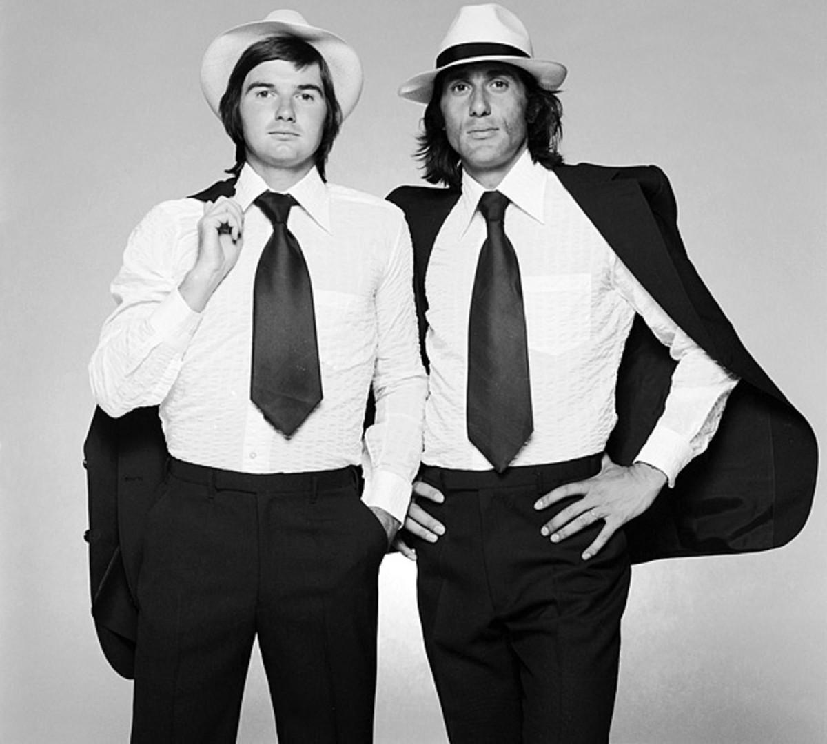 Jimmy Connors and Ilie Nastase 