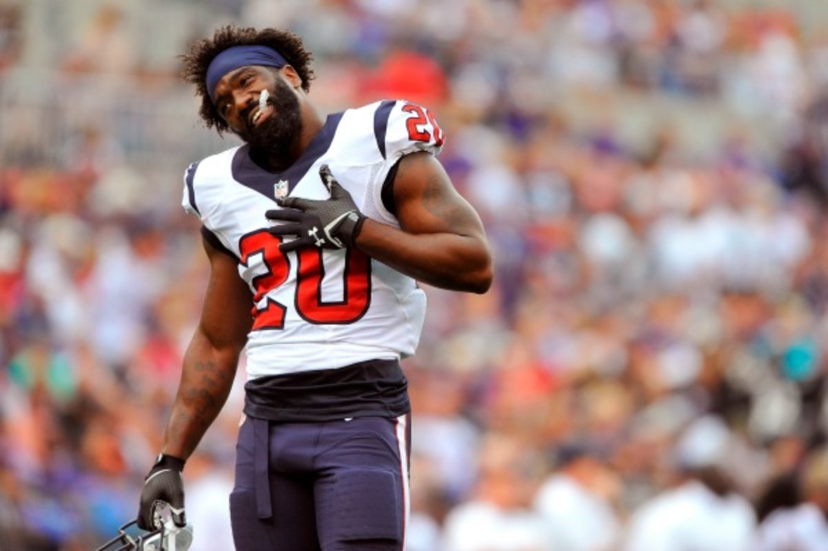 Nine-time Pro Bowler Ed Reed was recently demoted to backup safety. (Larry French/Getty Images)