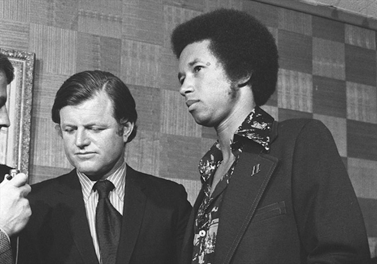 Arthur Ashe and Ted Kennedy