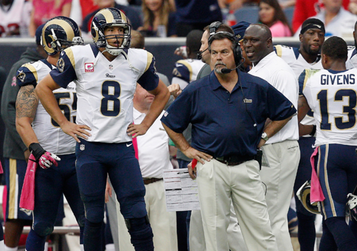 It was not a good Sunday start for Sam Bradford and Jeff Fisher. 