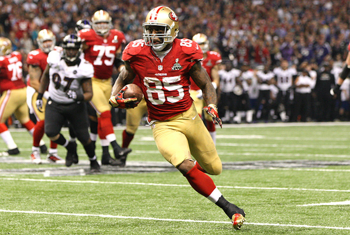 Vernon Davis made 41 receptions for 548 yards and caught five touchdowns for the 49ers last season.