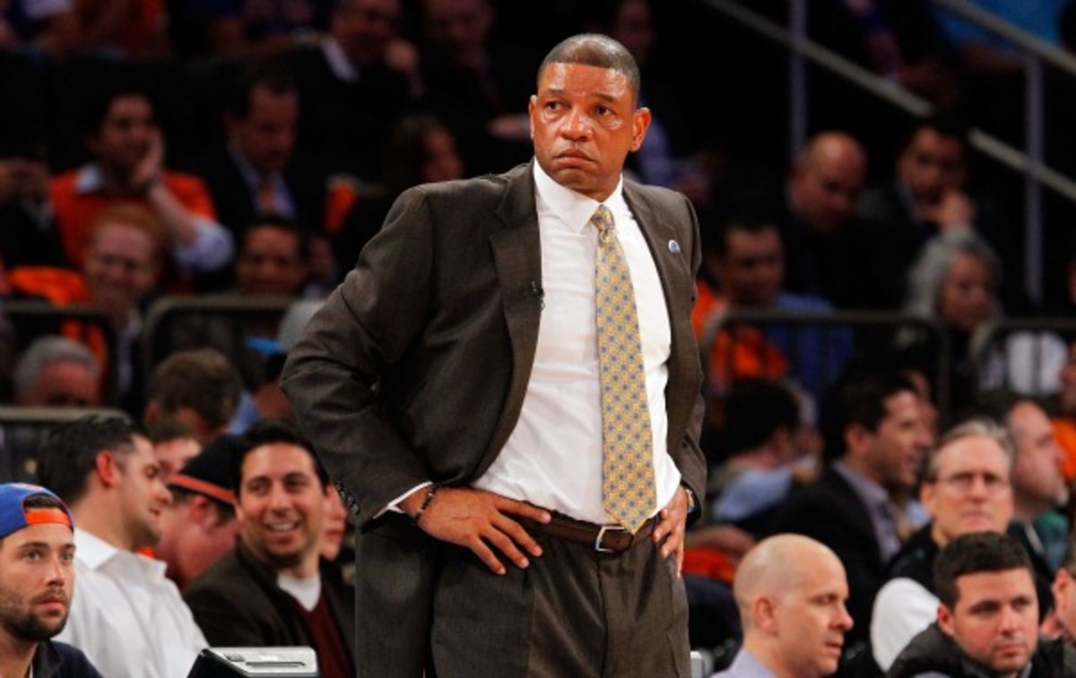 Doc Rivers has been non-commital on returning to coach the Celtics next season. (Jim McIsaac/Getty Images)