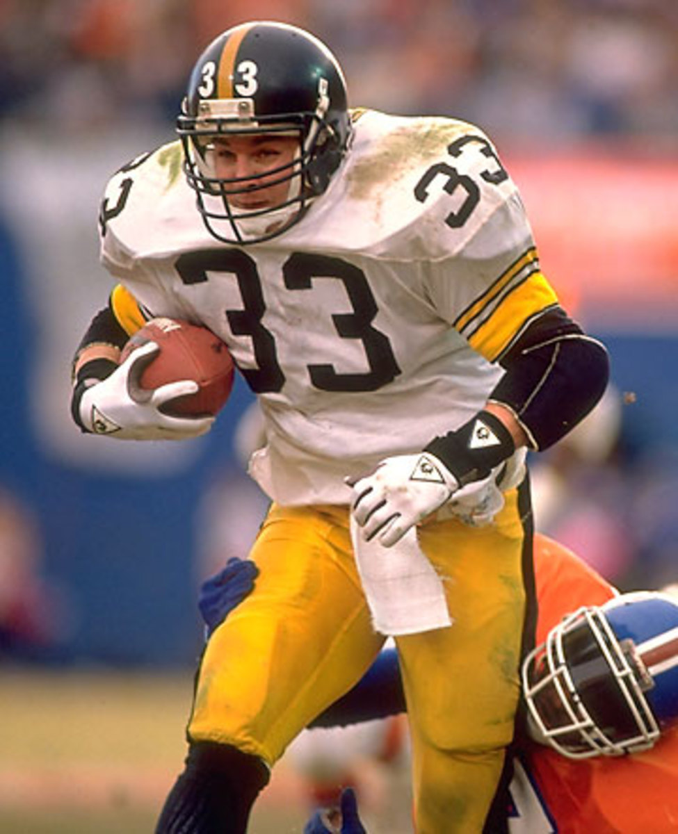 Merrill Hoge played seven seasons for the Steelers, but it was a sequence of concussions in 1994 with Chicago that forced him to retire.  (Andy Hayt/SI)