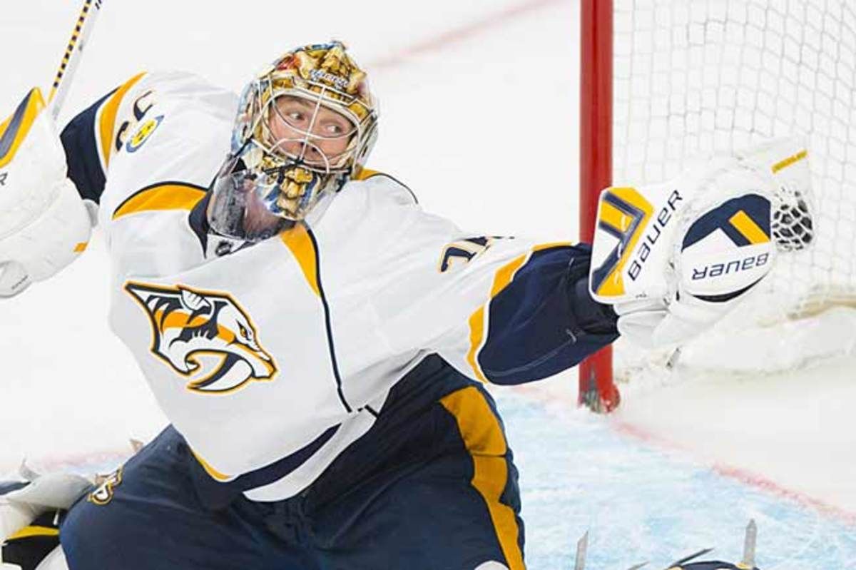 Hip problems have been plaguing goaltender Pekka Rinne since last season.