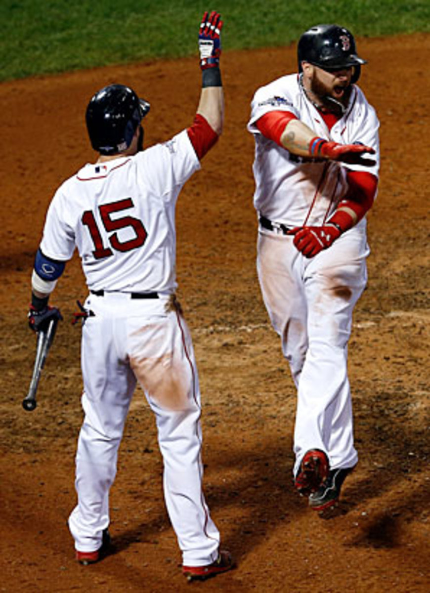 Newcomers like Jonny Gomes (right) brought a new look to the Red Sox this year in more ways than one.