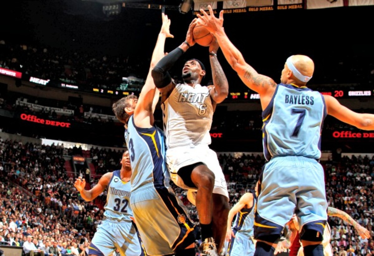 ThreePointers Heat push streak to 13 despite LeBron James' rare off