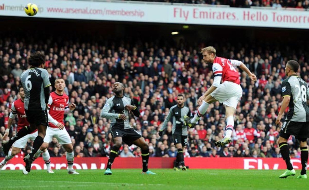 The past two North London derbies at the Emirates have both ended 5-2 in Arsenal's favor.