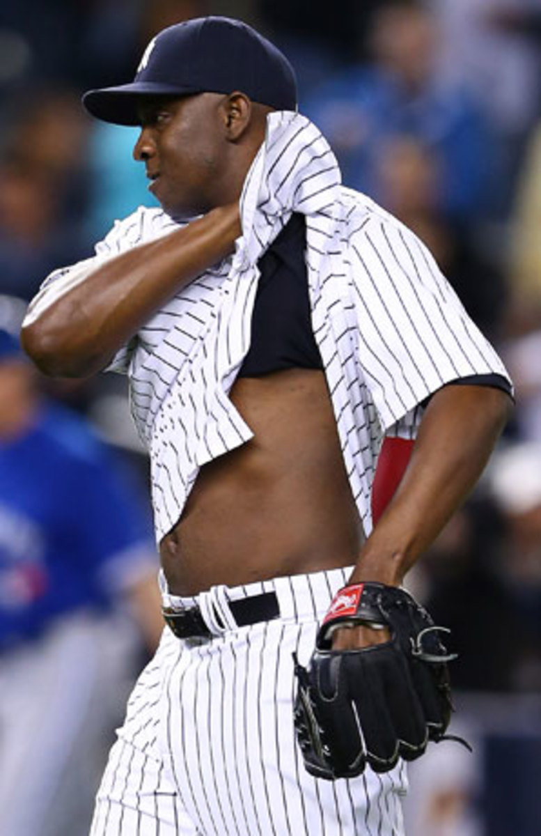 After two years in New York, Rafael Soriano is ditching his Yankees pinstripes for a Nationals jersey. (Getty Images)