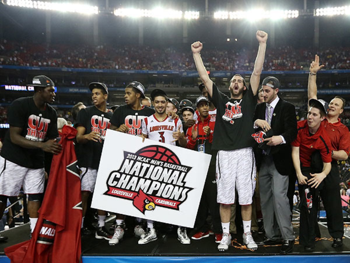 Louisville topped Michigan in pulsating fashion in an 82-76 national championship win. (Streeter Lecka/Getty Images)
