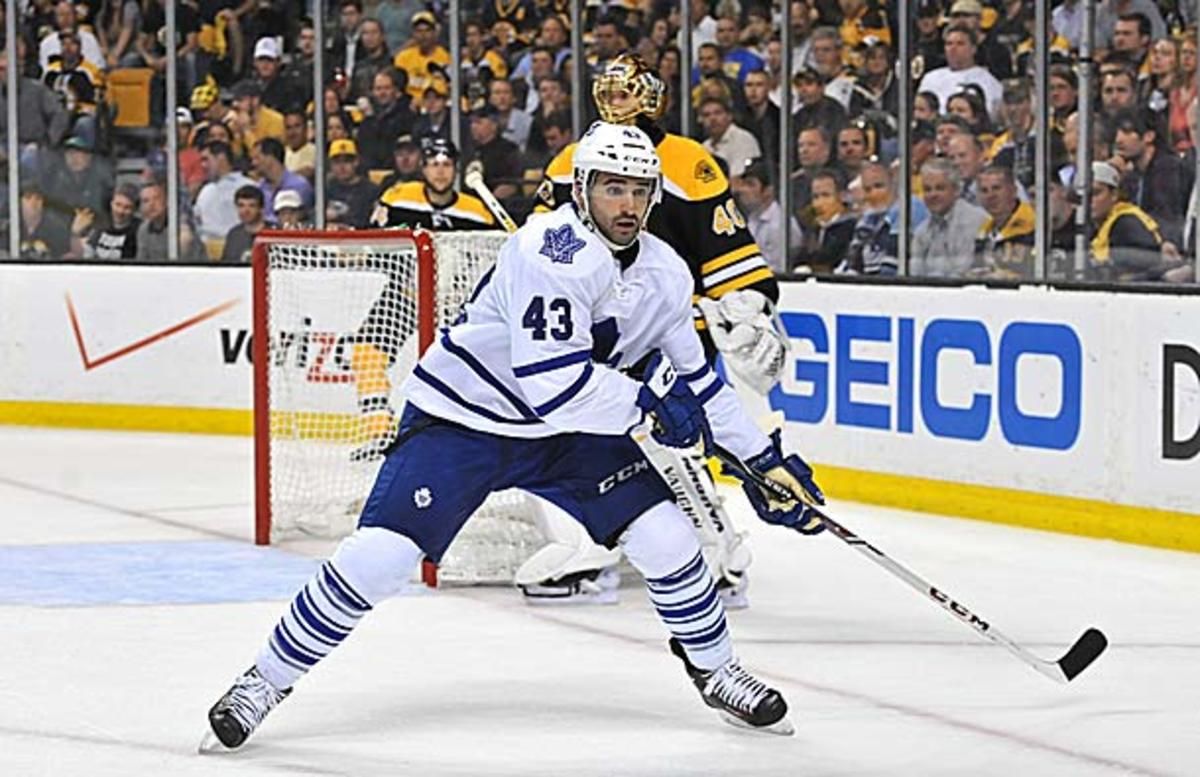 Nazem Kadri of the Toronto Maple Leafs