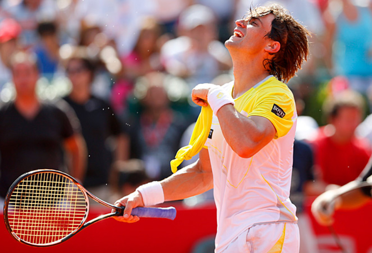 Top-seeded David Ferrer broke Stanislas Wawrinka six times on Sunday - including three in the final set.