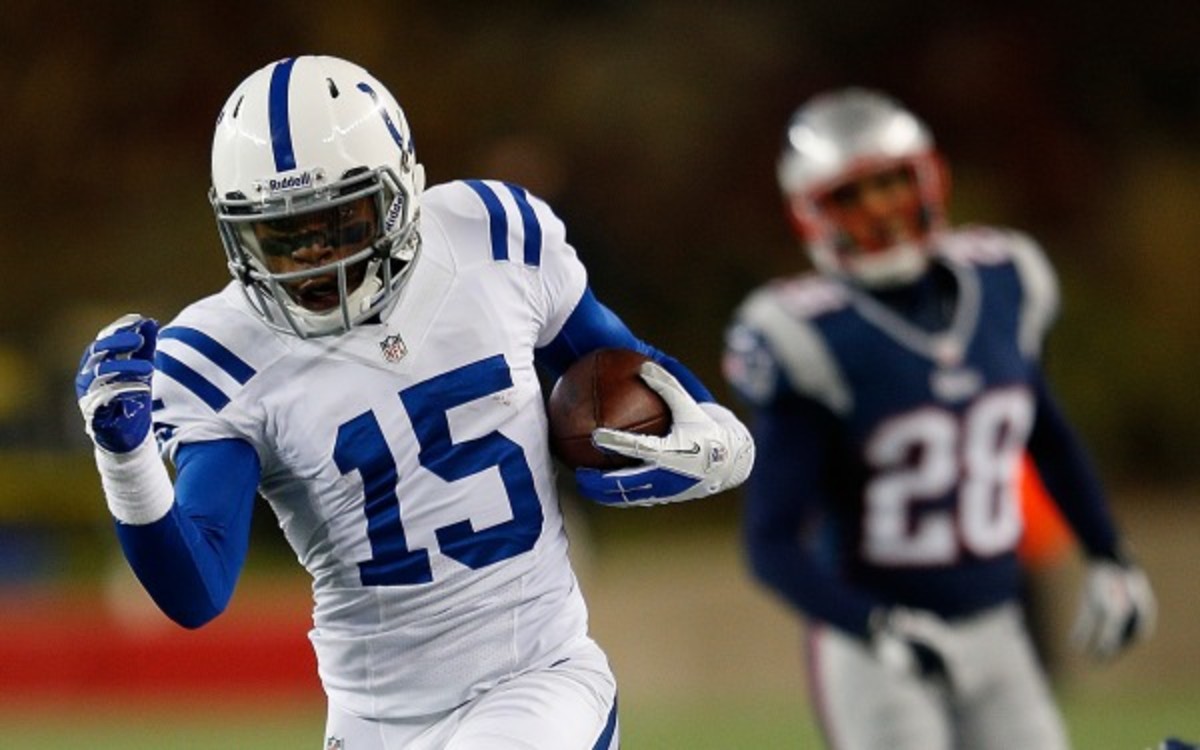 Colts wide receiver was suspended 4 games for violation of the substance abuse policy. (Jim Rogash/Getty Images)