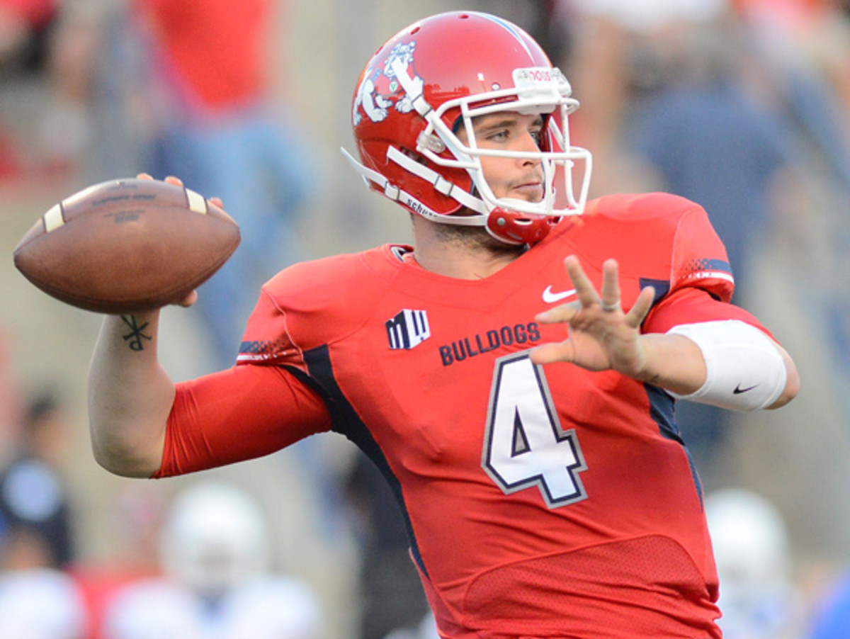 Derek Carr has led Fresno State to a surprising unbeaten mark so far this season. (Rick Dodd/Icon SMI)