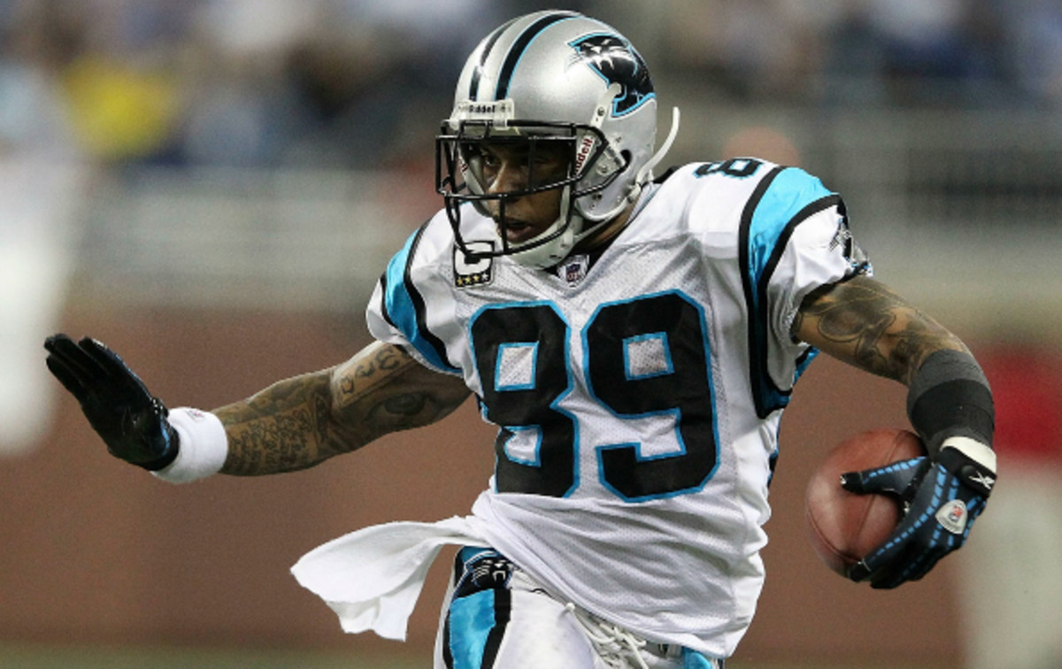 Steve Smith has 745 receiving yards for the Panthers this season. (Leon Halip/Getty Images)