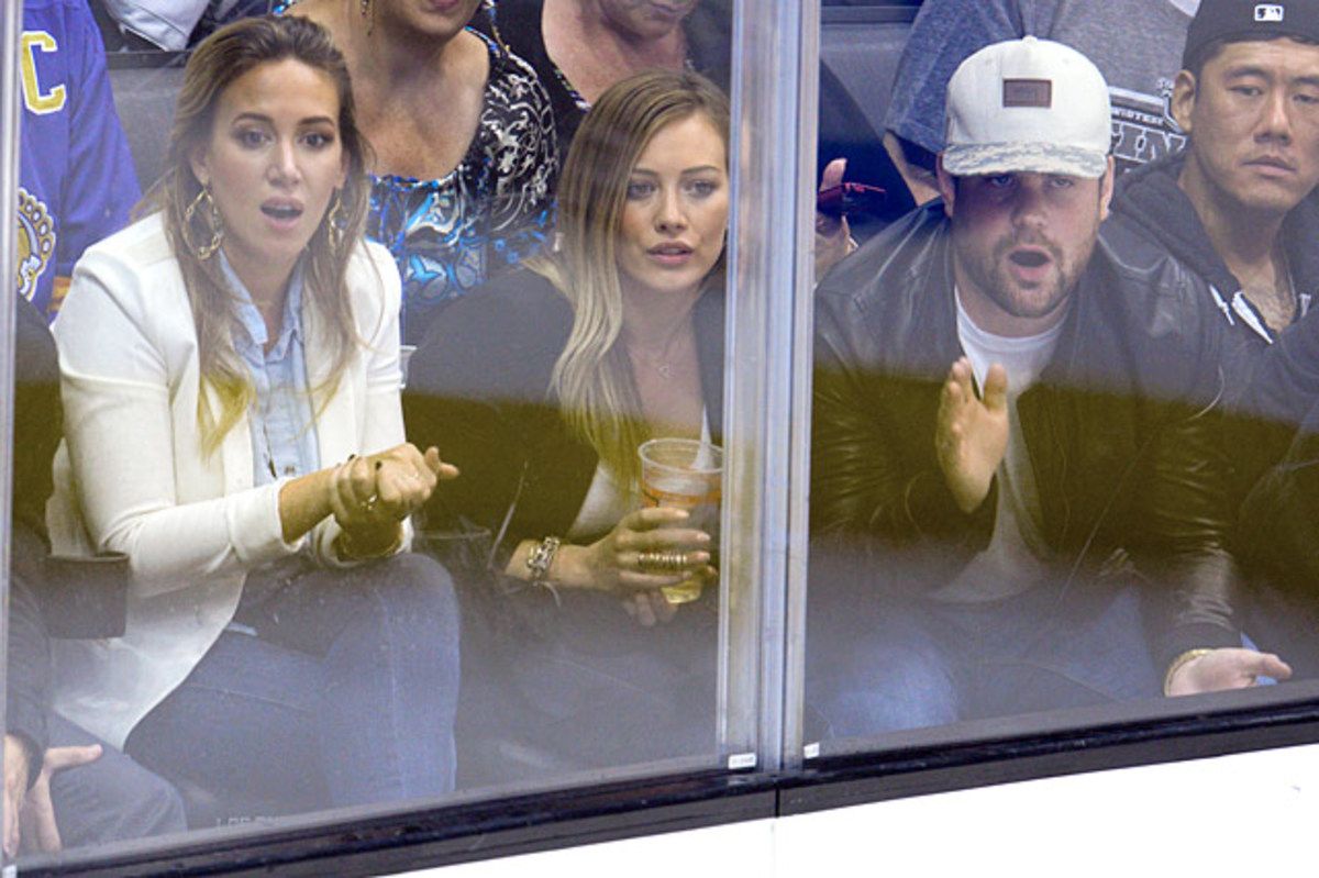 Haylie Duff, Hilary Duff and Mike Comrie
