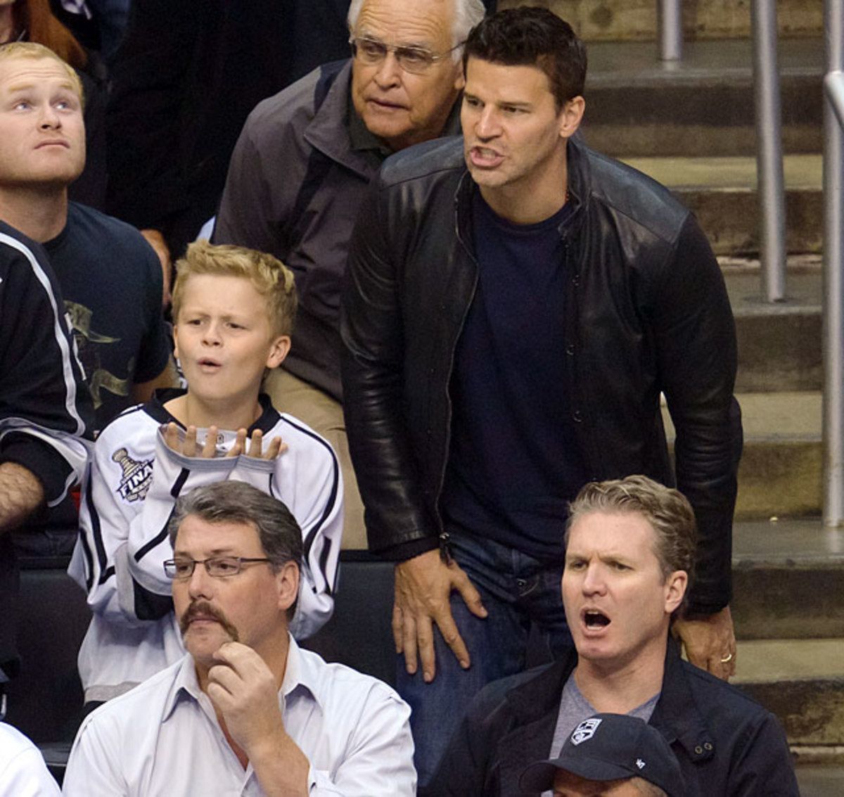 David Boreanaz and son Jaden