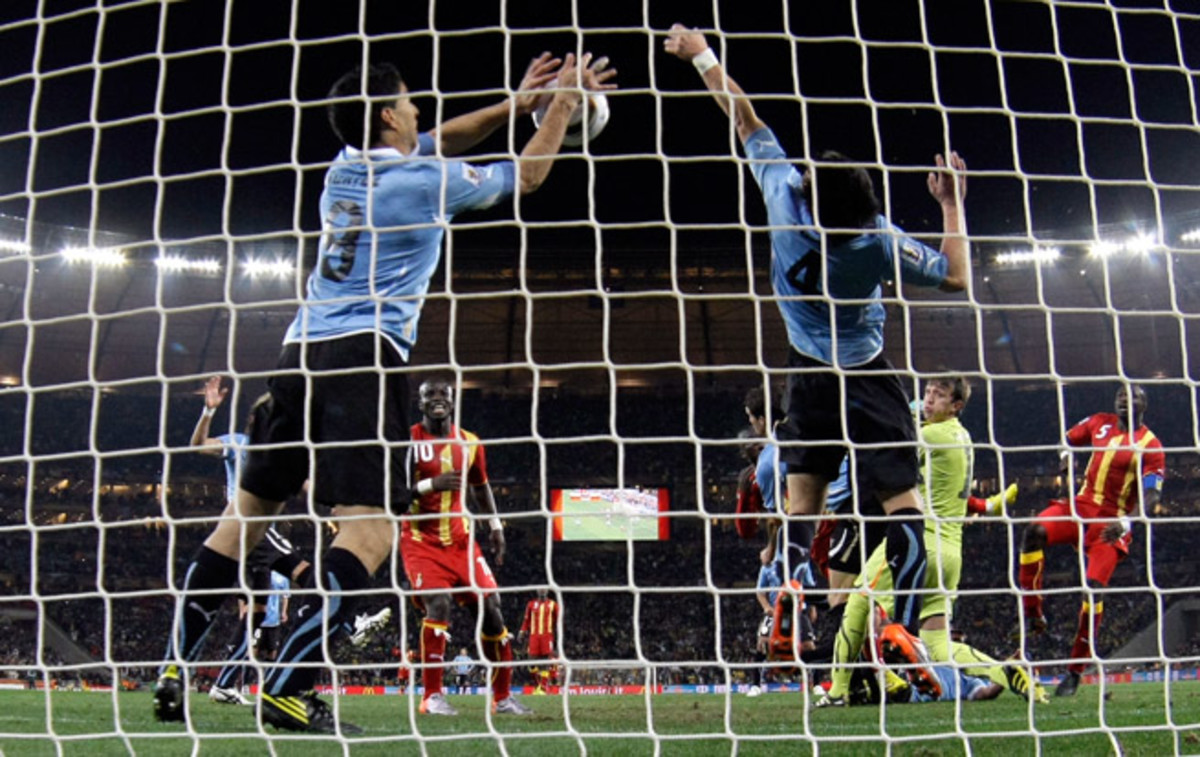 Controversy encapsulated Luis Suarez at the 2010 FIFA World Cup, as his intentional handball against Ghana resulted in his sending off, but also kept Uruguay alive in the quarterfinals.