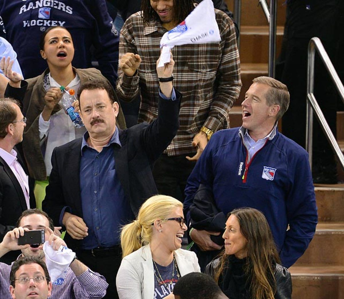 Tom Hanks and Brian Williams