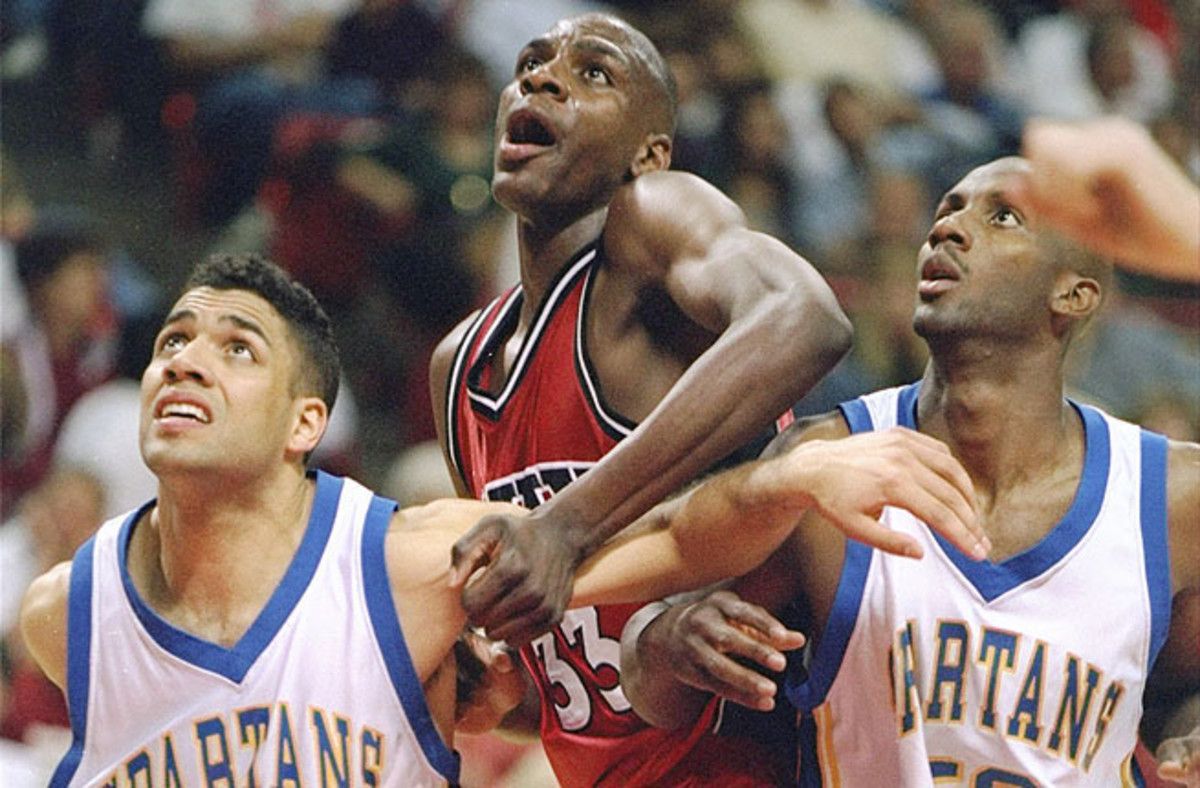 The 6-foot-9-inch Patrick Savoy played for the Runnin' Rebels from 1993 to 1995.